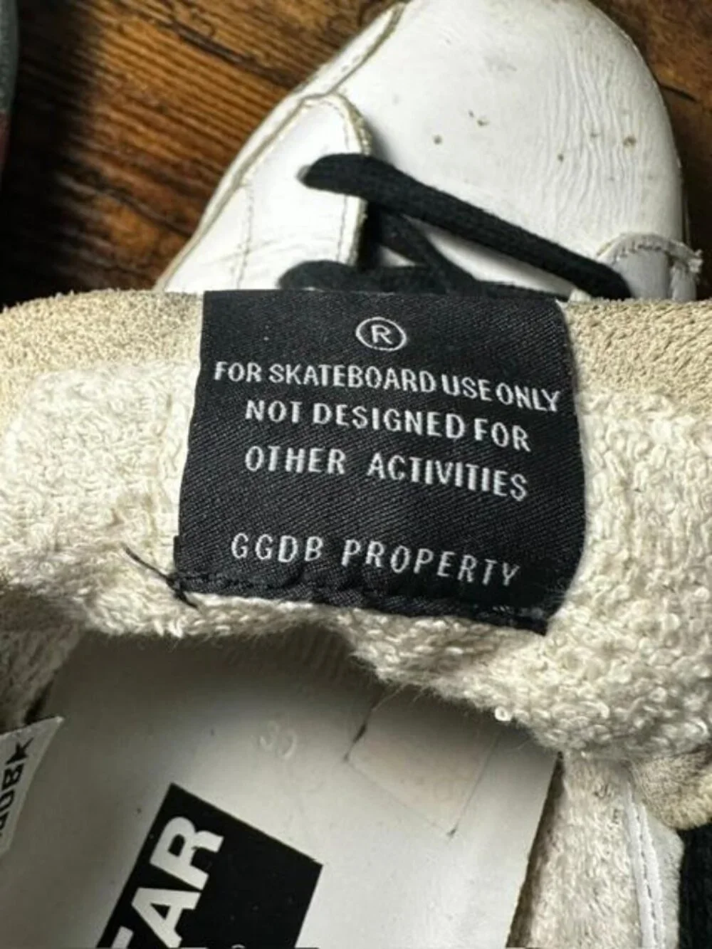 *Golden Goose SuperStar Glitter Sole Distressed/Lived In Leather 39 Italy